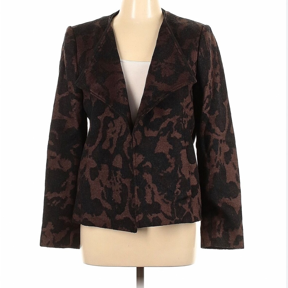 Santorelli Women Brown Wool Italia  Blazer Y.